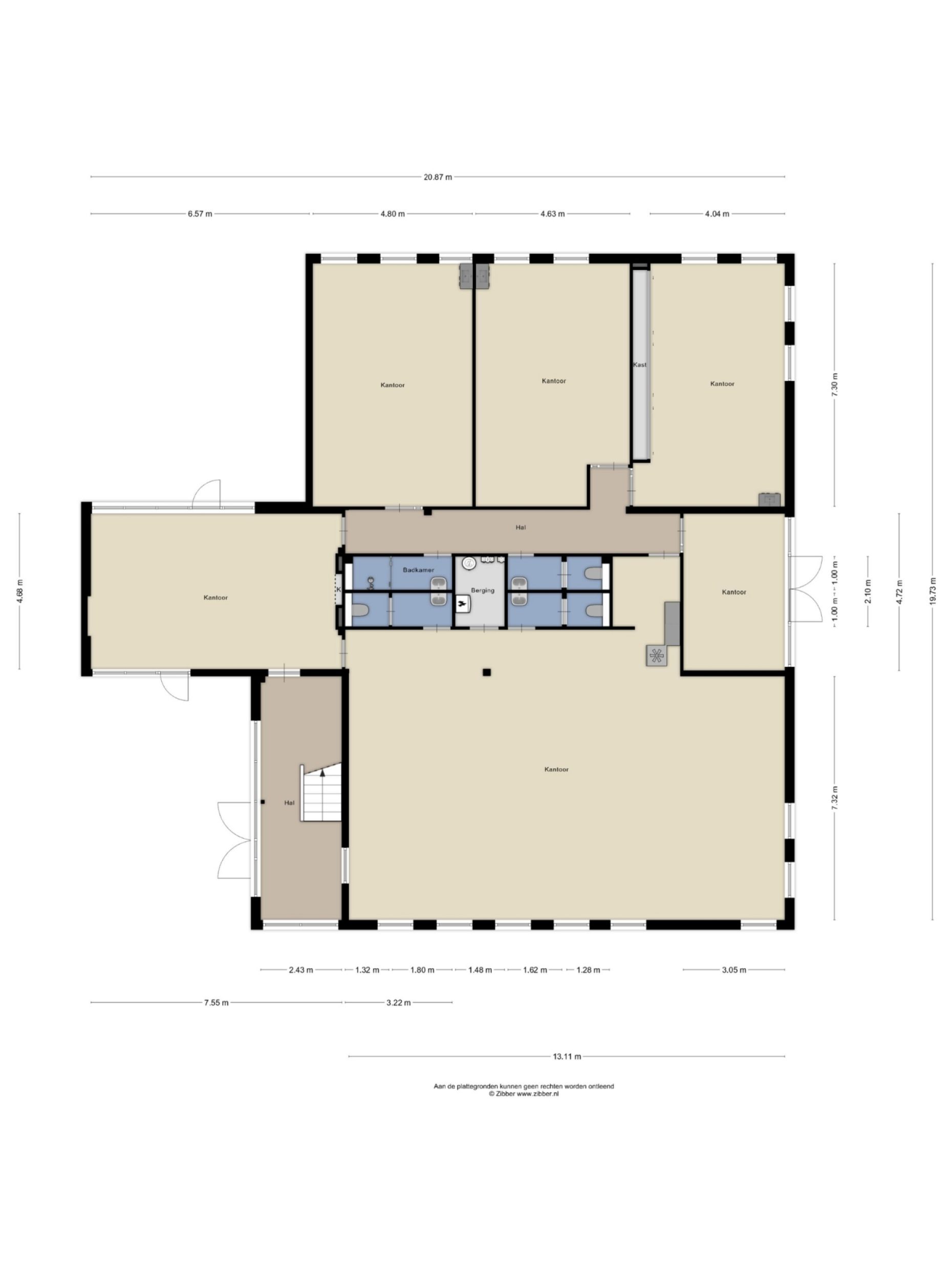 De Waal 46 plattegrond