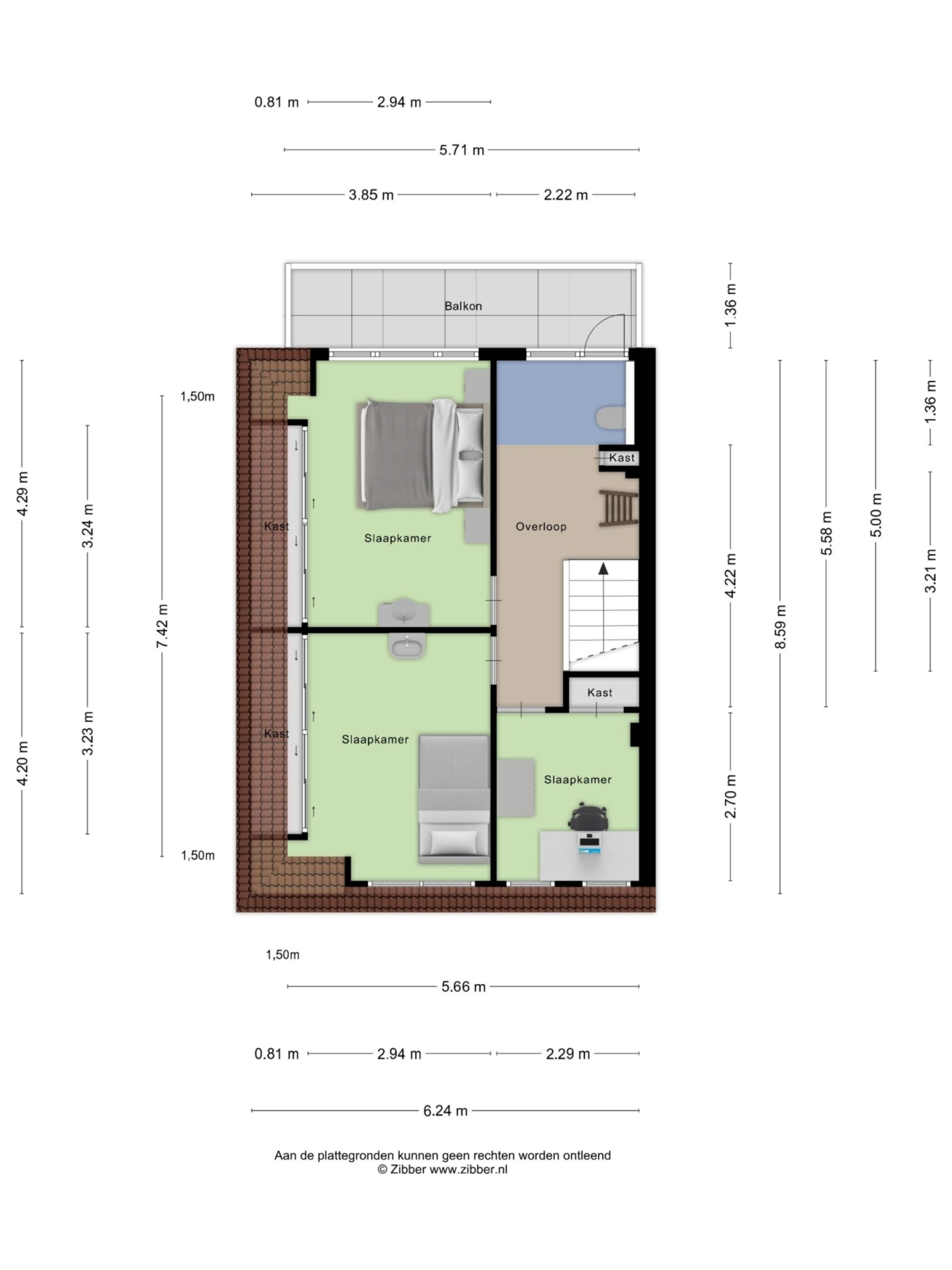 St Antoniusstraat 12 plattegrond 3