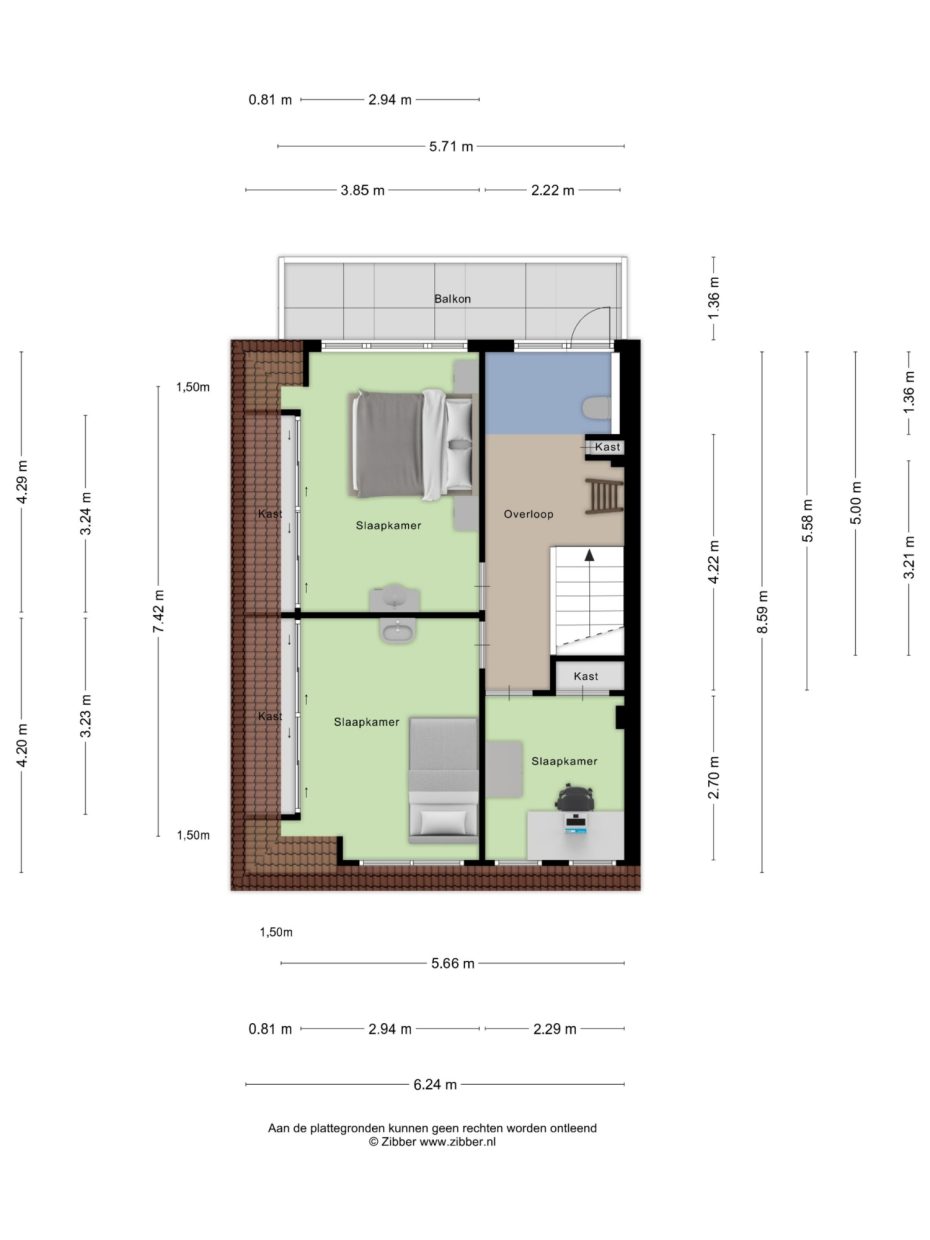 St Antoniusstraat 12 plattegrond 3