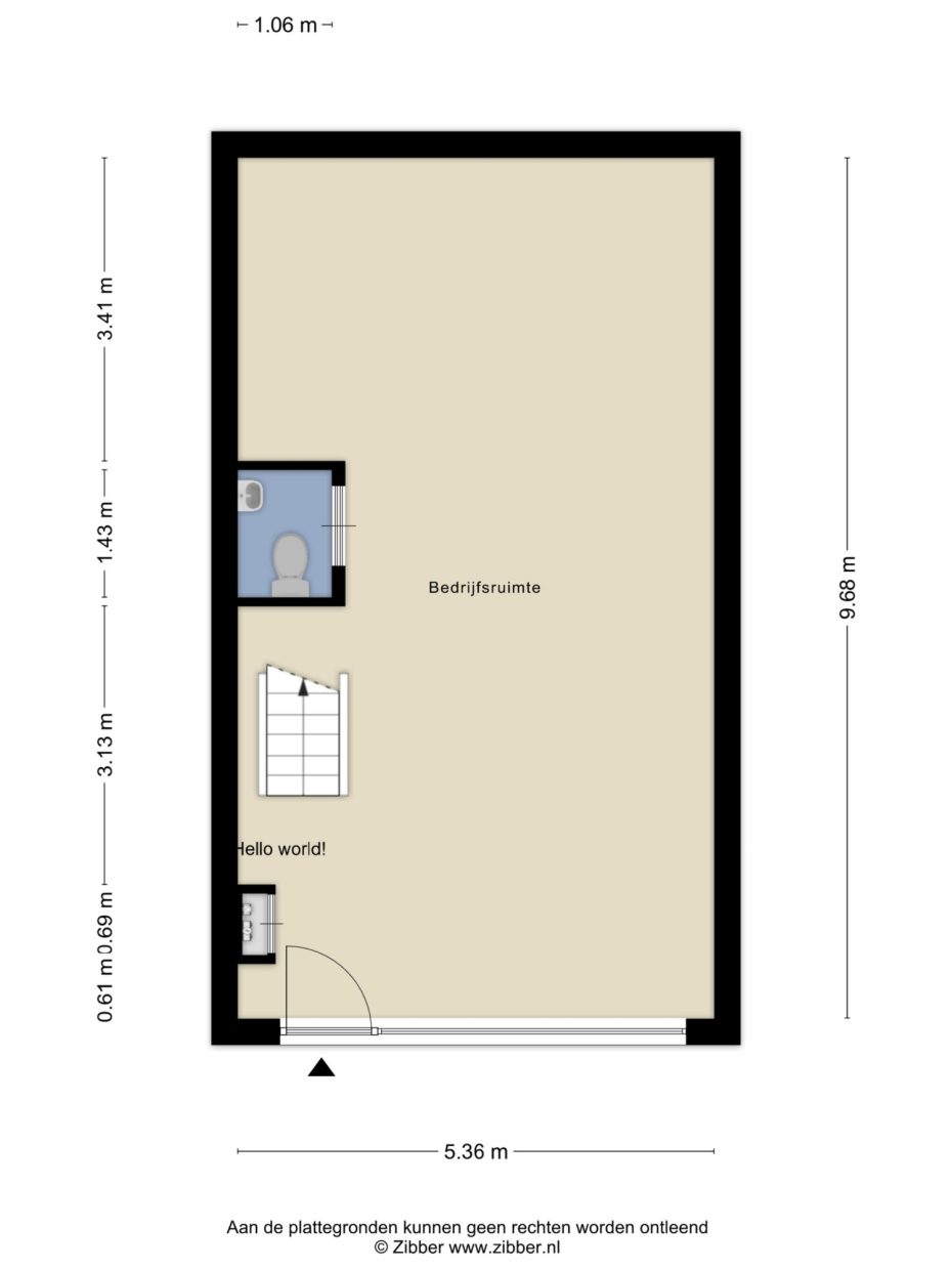 Zandstraat 16 N plattegrond