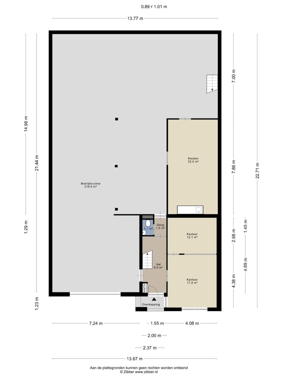 De Huufkes 58 A plattegrond