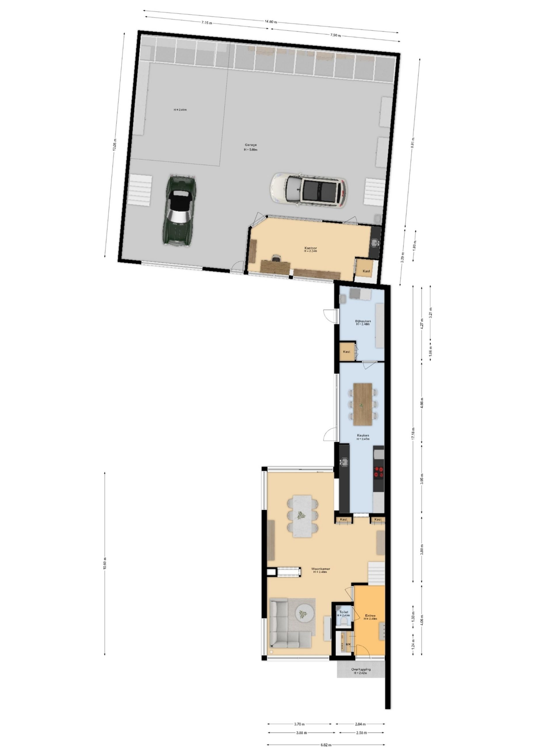 Hof Bruheze 402 plattegrond